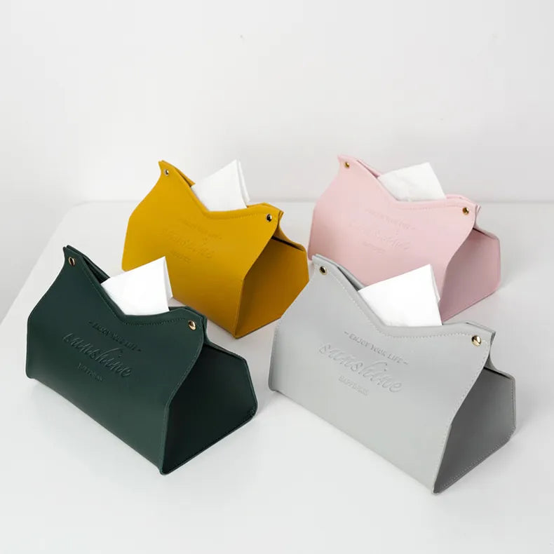 Leather Tissue Box