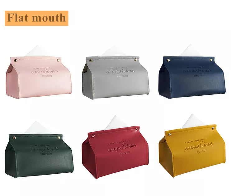 Leather Tissue Box