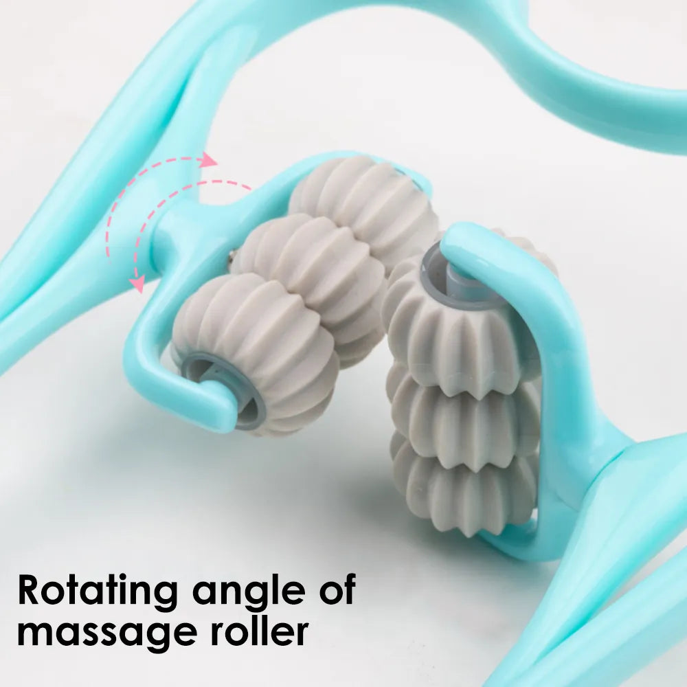 Neck and Shoulder Dual Trigger Point Roller Self-Massage Tool