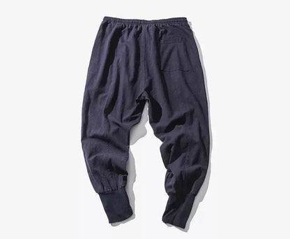 Elastic Men Streetwear Joggers 46Navy / US S