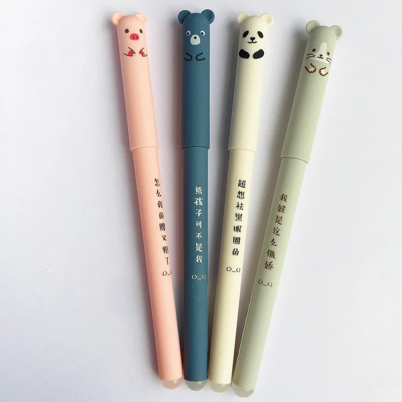 Kawaii Erasable Pens for Writing Notebooks