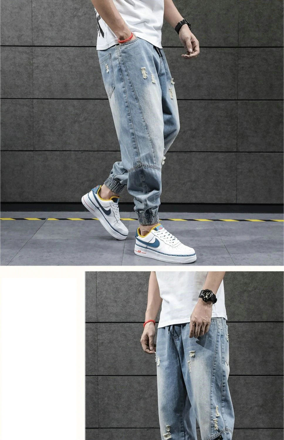 Denim Casual Sweatpants