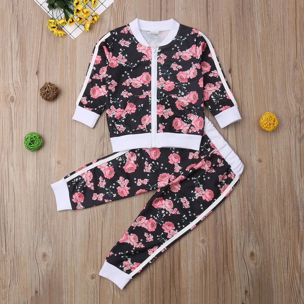 Long Sleeve Sweatshirt Long Pants Outfits Toddler