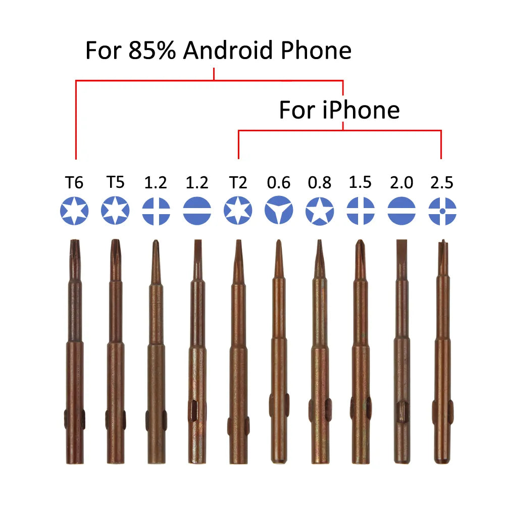 Precision Disassemble Magnetic Torx Cross Pentalobe Head Screwdriver