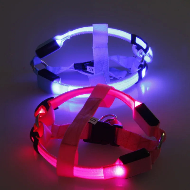 USB Rechargeable Luminous Dog Harness