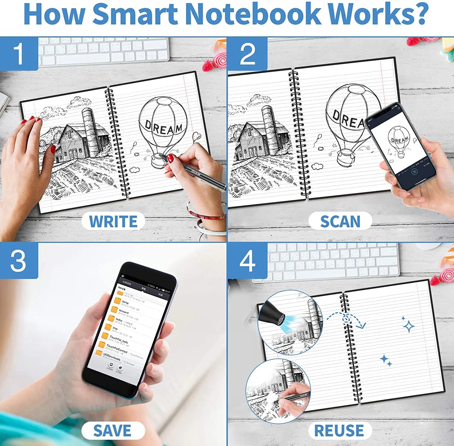 Erasable Wirebound Notebook