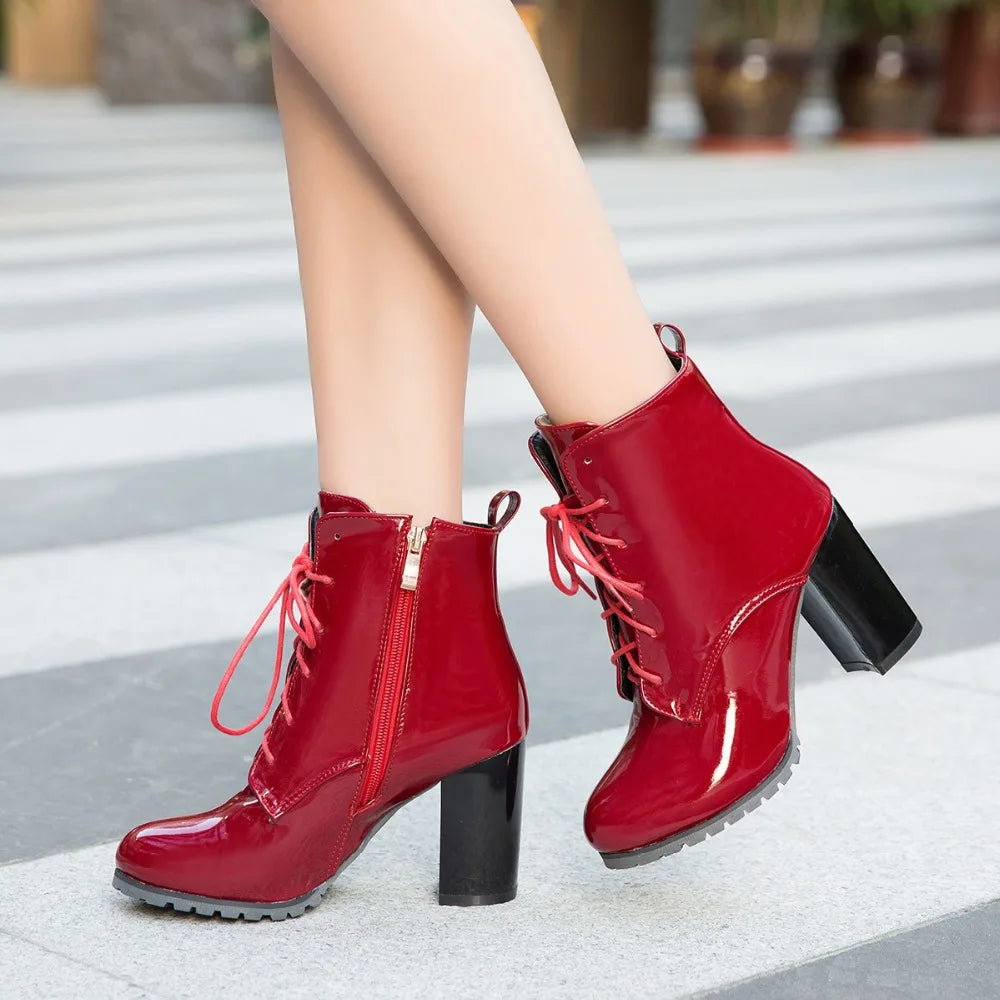 Ankle Boots For Women Shoes High Heels Short Boots