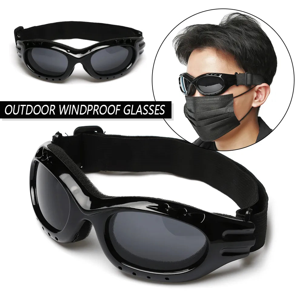 Men Cycling Ski Goggles Windproof Lens Frame