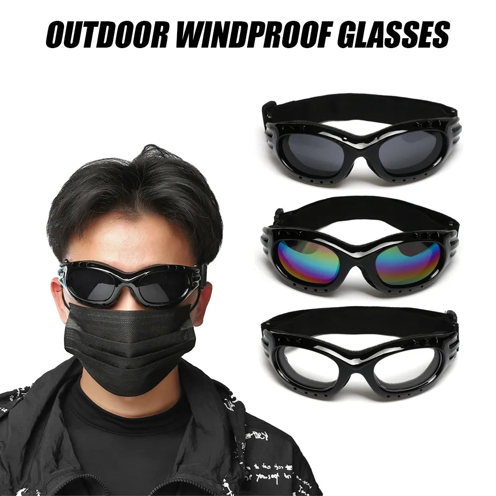 Men Cycling Ski Goggles Windproof Lens Frame