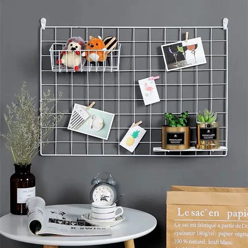 Grid Decor Photo Frame Postcards DIY Wall Art Display