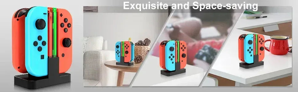 Nintend Switch 4 Controller Charger LED Indicator Charging Dock Station for Nitendo Switch Nintendo switch NS Joy-con Accessories black