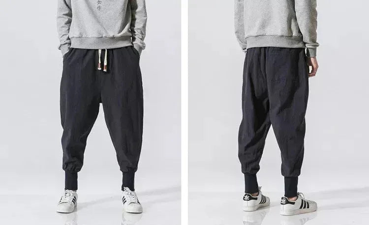 Elastic Men Streetwear Joggers 46Navy / US S