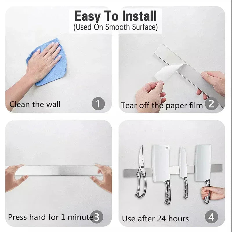 Stainless Steel Knife Stand Strip Organizer 300mm