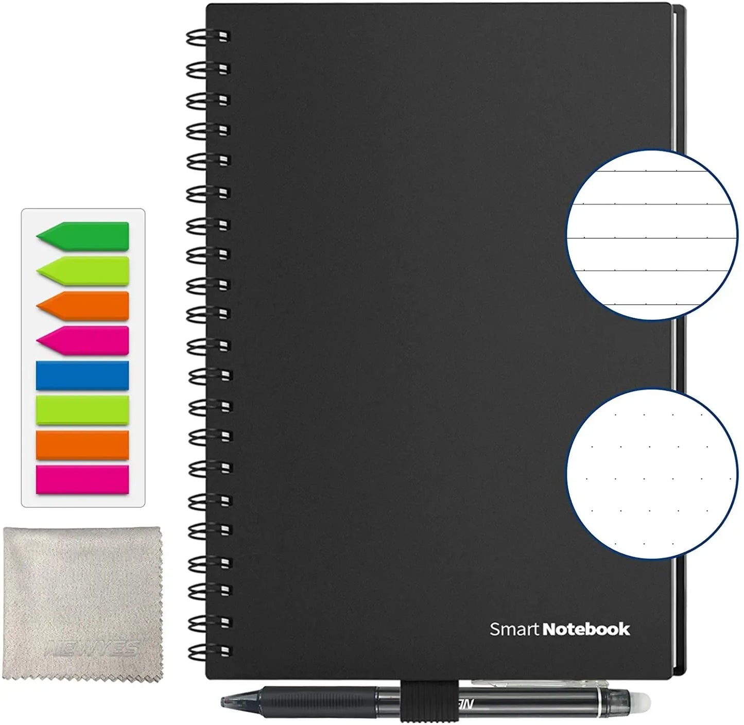 Erasable Wirebound Notebook A5-Dotted lined