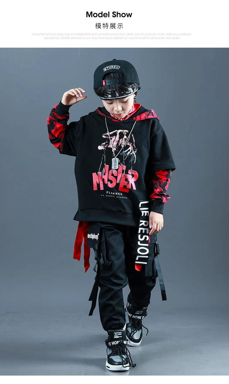 Kids Fashion Hip Hop Clothing Oversize