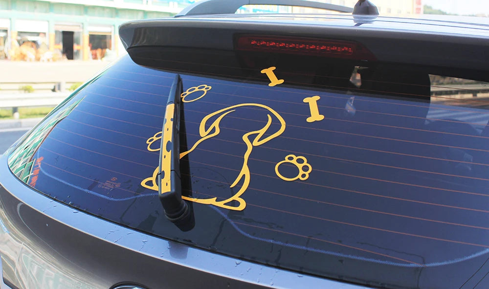 Tail Decal Wiper Animal Pattern