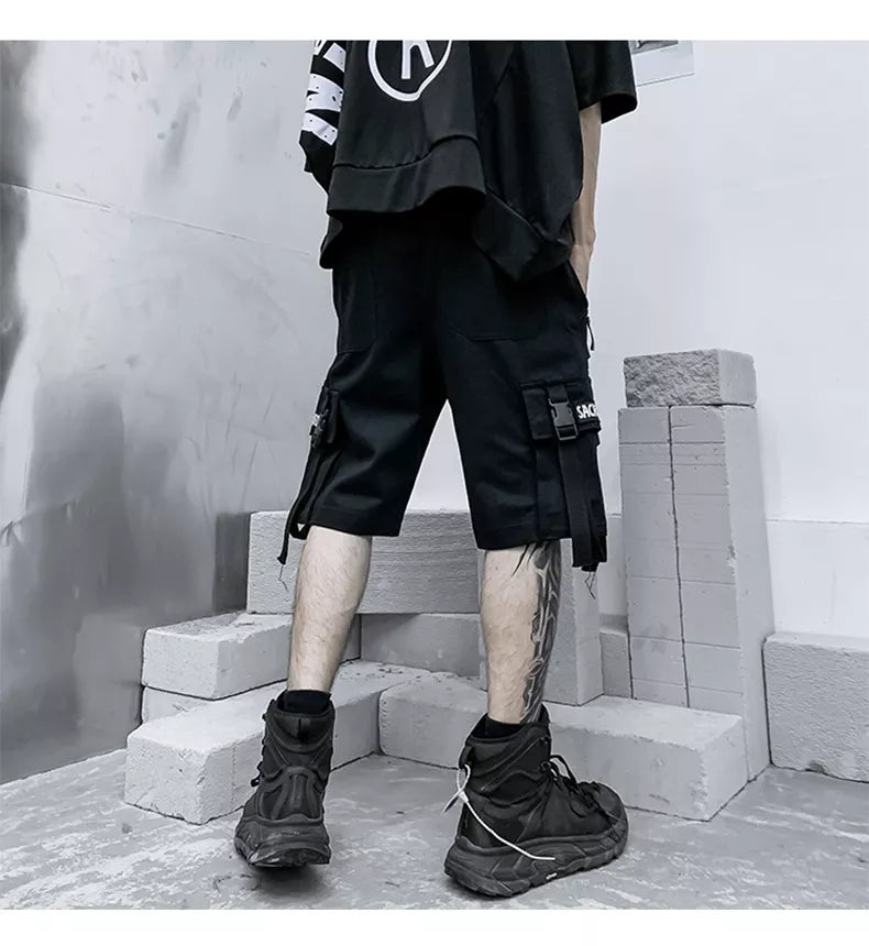 Men Shorts Hip Hop Punk Streetwear