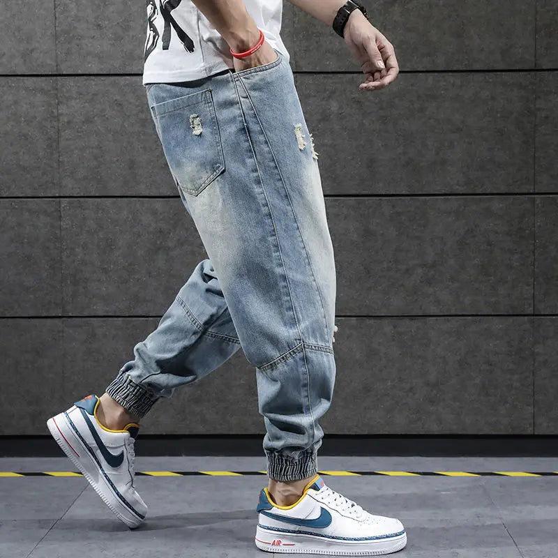 Denim Casual Sweatpants