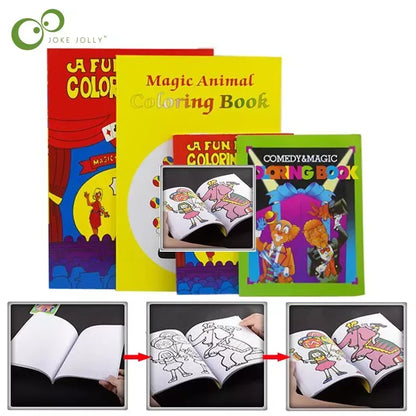 Magic Coloring Book Magic Tricks Cards S 13.6x10.5cm