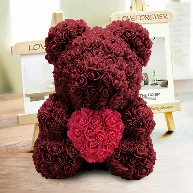 40cmDIYRose Bear Hot Valentine's Day Gift