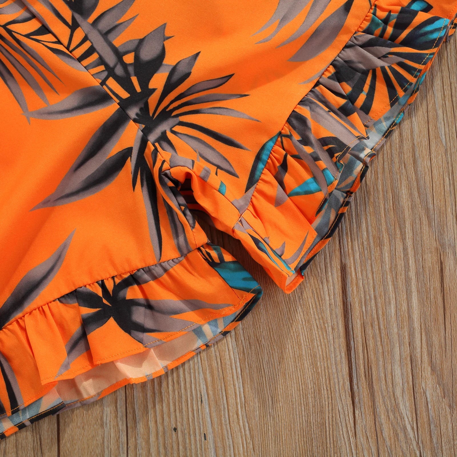 Summer tropical Sleeveless Top and Shorts for kids