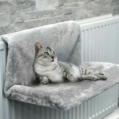 Cozy Portable Cat Hanging Hammock Bed Gray