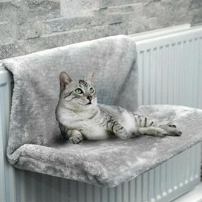 Cozy Portable Cat Hanging Hammock Bed Gray