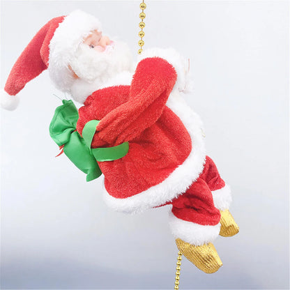 Electric Climbing Santa Claus Decoration – Animated Christmas Ornament A / United States