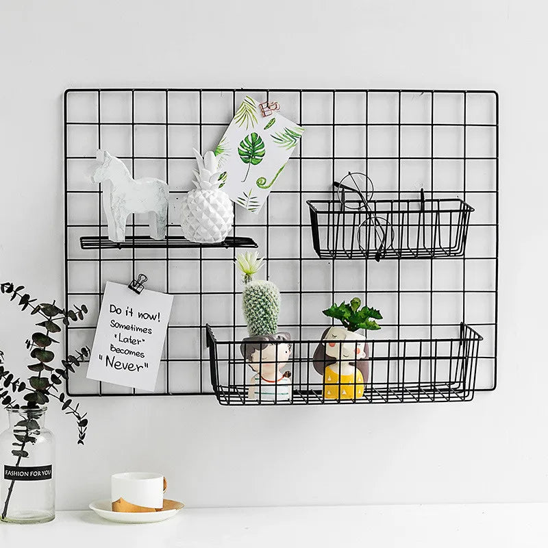 Grid Decor Photo Frame Postcards DIY Wall Art Display