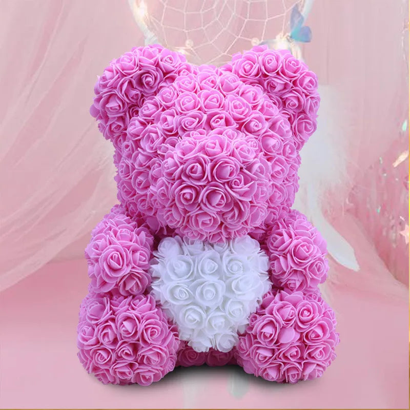 40cmDIYRose Bear Hot Valentine's Day Gift