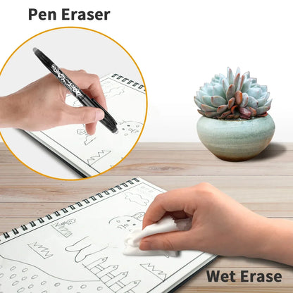 Erasable Wirebound Notebook A5-Dotted lined