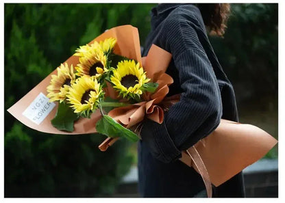 Roll Flower Solid Color Packaging Papers Minx