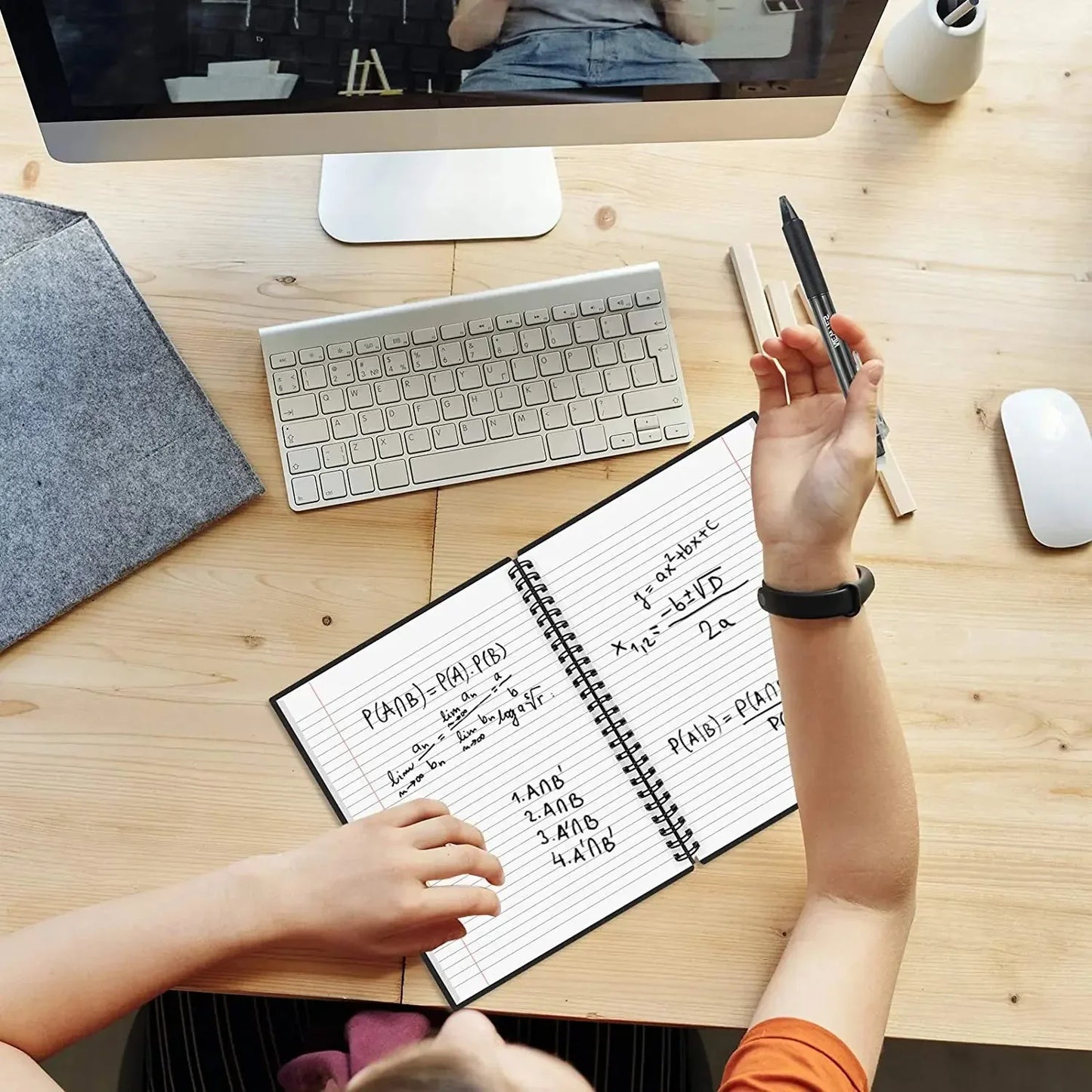 Erasable Wirebound Notebook A5-Dotted lined