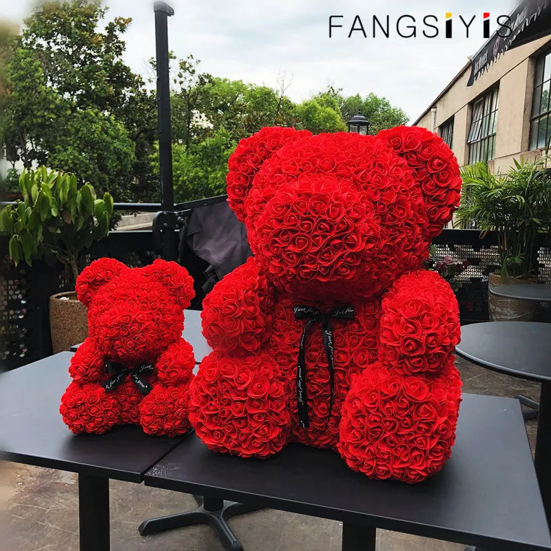 40cmDIYRose Bear Hot Valentine's Day Gift