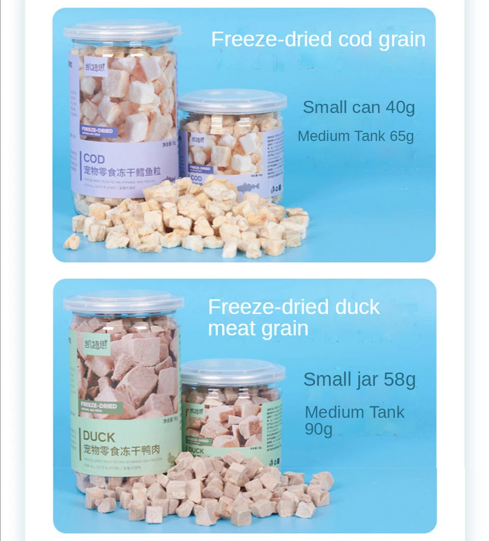 Pet snacks canned freeze-dried