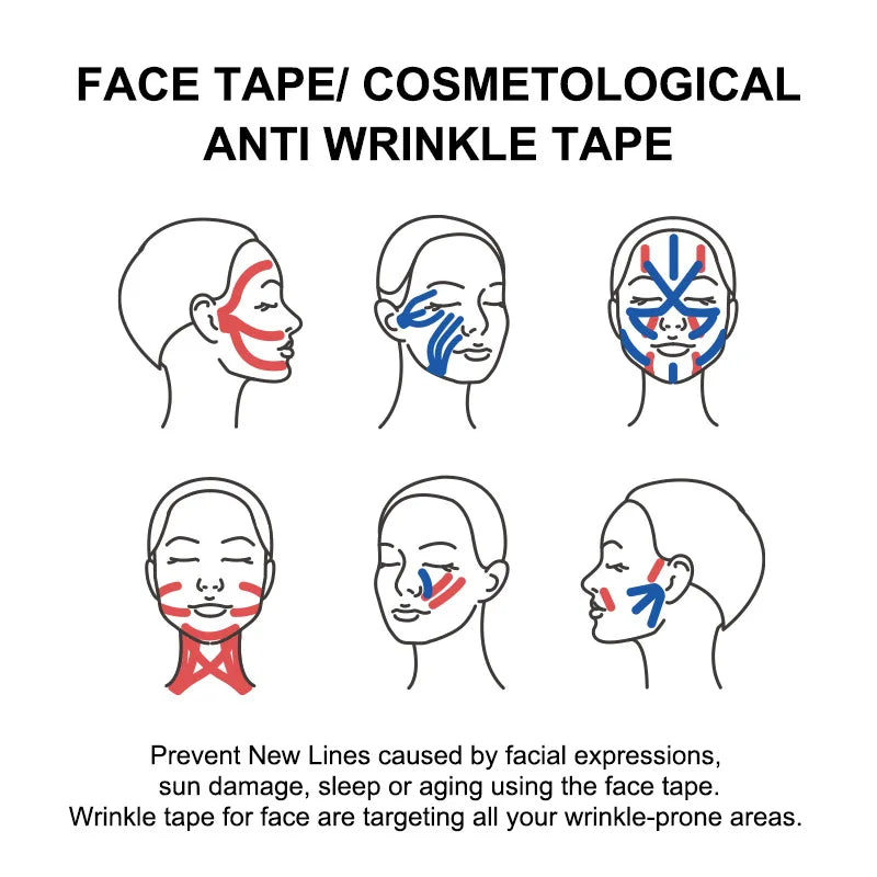 V Line  Kinesiology Tape For Face Neck Eyes Lifting Wrinkle Remover