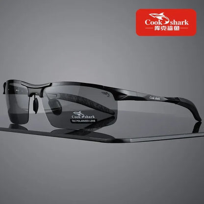 New aluminum magnesium sunglasses Photochromic / black