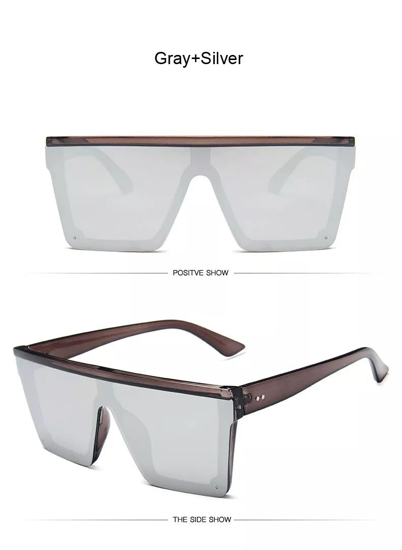 Black Fashion Square Sun Glasses Male