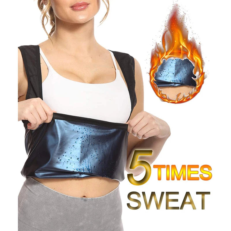 Women's Heat Trapping Vest Sweat Sauna Body Shaper Hot Corset Fat Burner