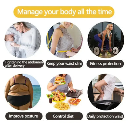 Silver Coating Sweat Sauna Waist Trainer Belt Adjustable Workout Body Shaper with Double Strap Zipper Silver Inner Black / L / United States