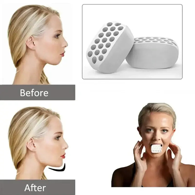 Jaw Line Trainer Exerciser Ball White