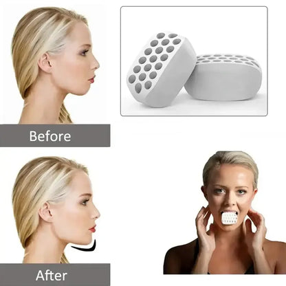 Jaw Line Trainer Exerciser Ball White