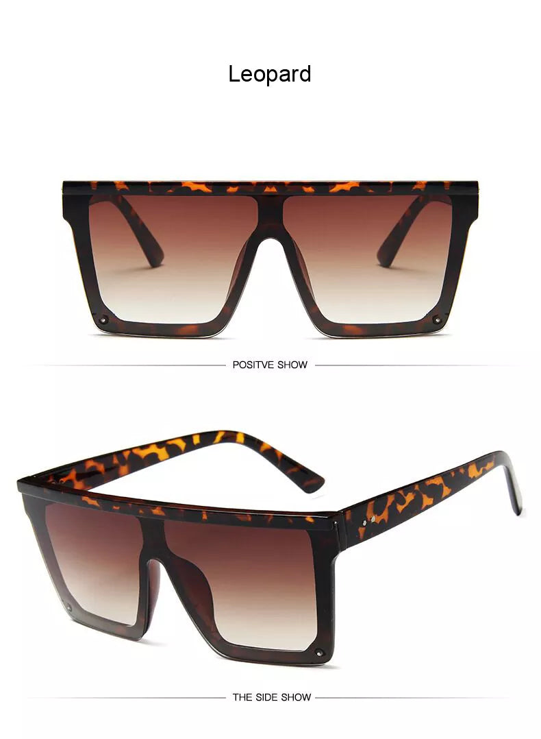 Black Fashion Square Sun Glasses Male