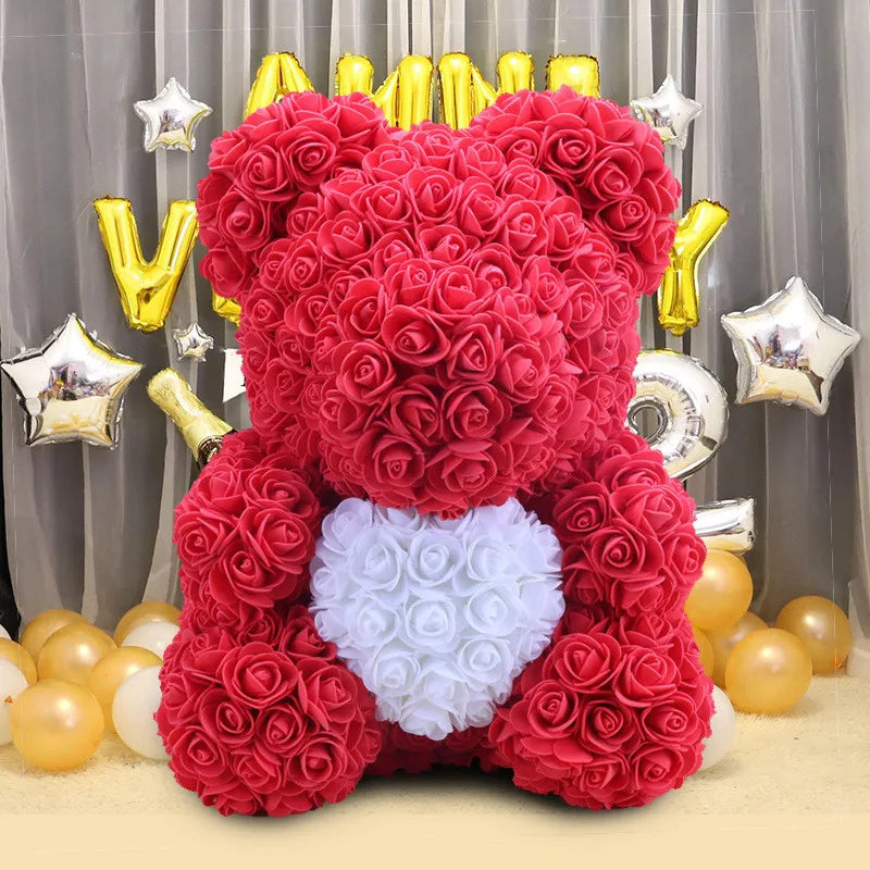 40cmDIYRose Bear Hot Valentine's Day Gift