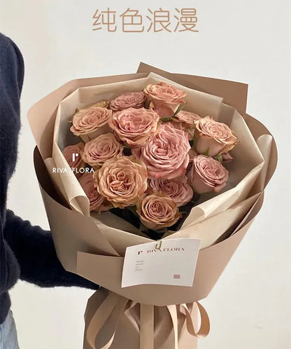 Roll Flower Solid Color Packaging Papers Minx