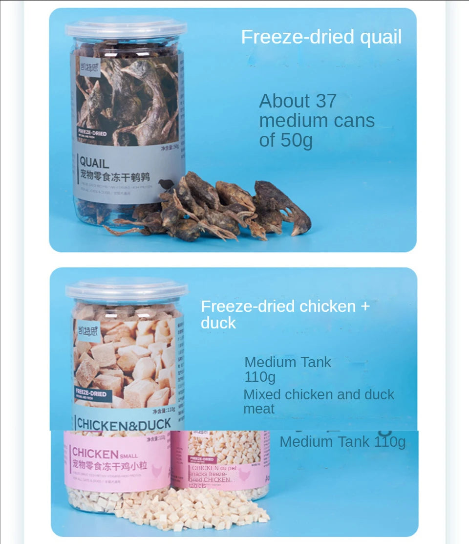 Pet snacks canned freeze-dried