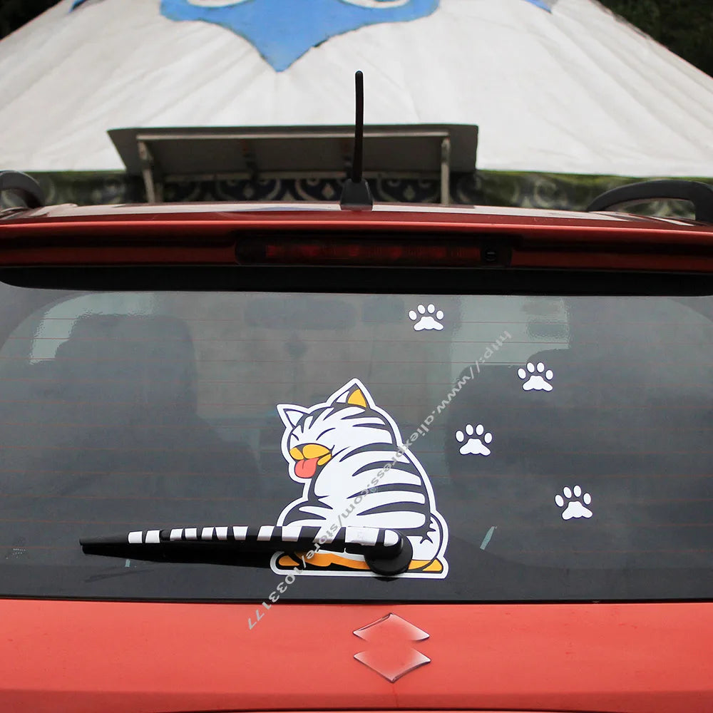 Tail Decal Wiper Animal Pattern