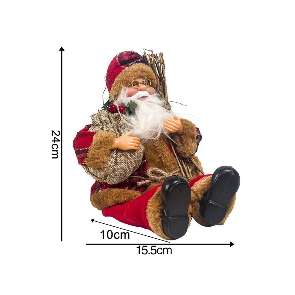 Portable Lifelike Santa Claus Figurine Christmas Decoration As pictures / United States