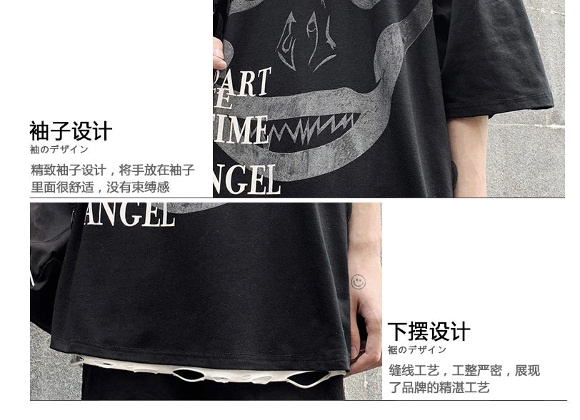 Street Graphic Basic Tees Male Tshirt