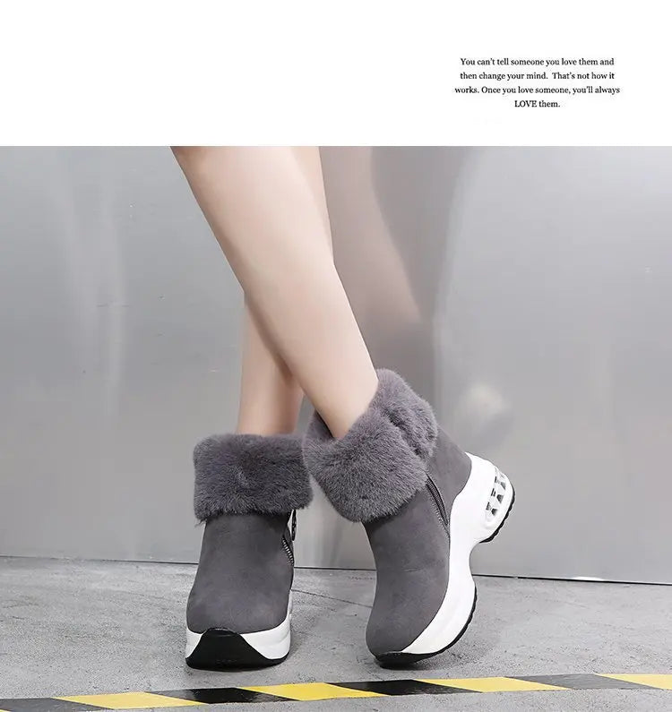 Winter Women Warm Sneakers Platform Snow Boots